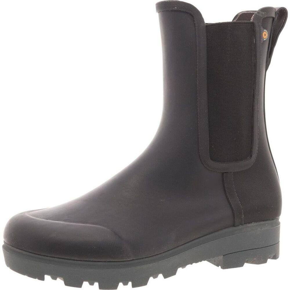 NWT Womens Holly Tall Chelsea Black Pull On Laceless Chelsea Boots